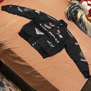Chevrolet Black vintage Bomber Jacket/ year 2010